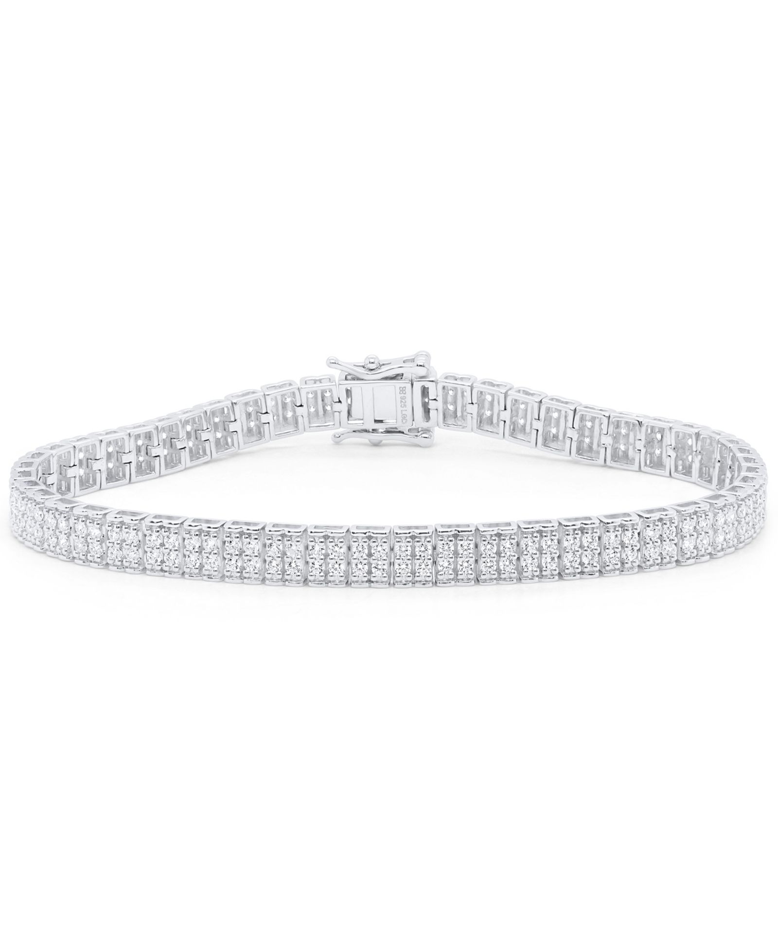 Forever Grown Diamonds Lab-Grown Diamond Bracelet (3 ct. t.w.) in Sterling Silver (also in 14k Gold Plated Sterling Silver)
