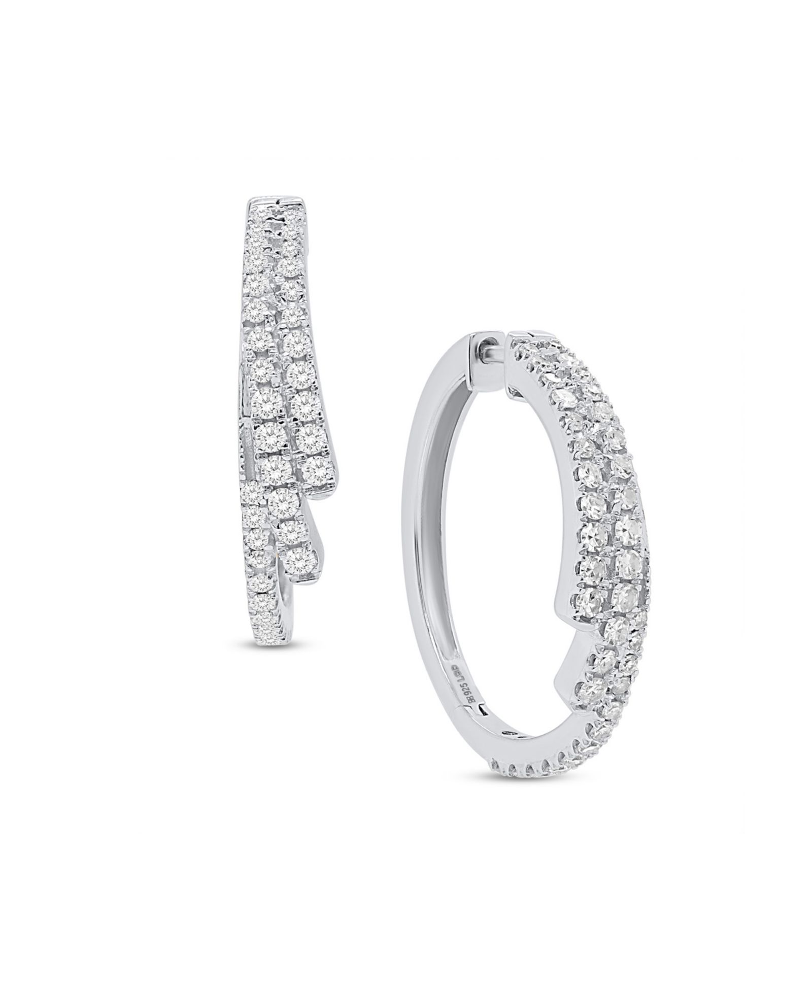 Серьги-кольца Forever Grown Diamonds Lab-Grown Diamond в Sterling Silver