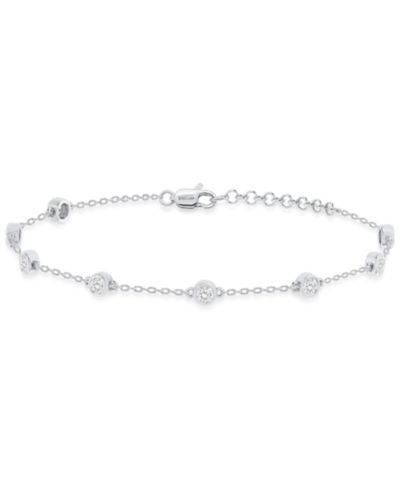 Forever Grown Diamonds Lab-Grown Diamond Bracelet (1 ct. t.w.) in Sterling Silver (also in 14k Gold Plated Sterling Silver)