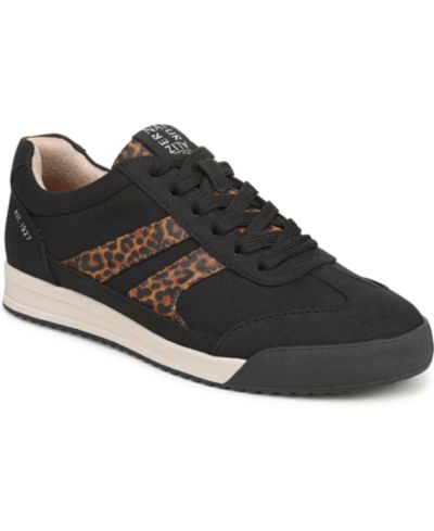 Black/Leopard Faux Leather