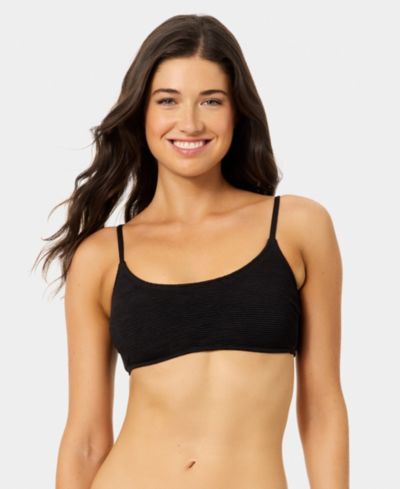 Женский слитный купальник California Waves Solid Scoop Neck Swim Bralette