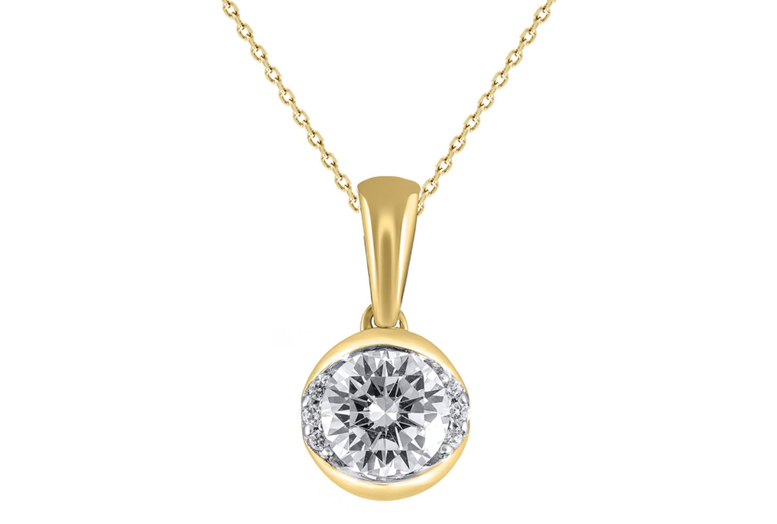 Macy's кулон с бриллиантом (1/2 ct. t.w.) в 14k золоте