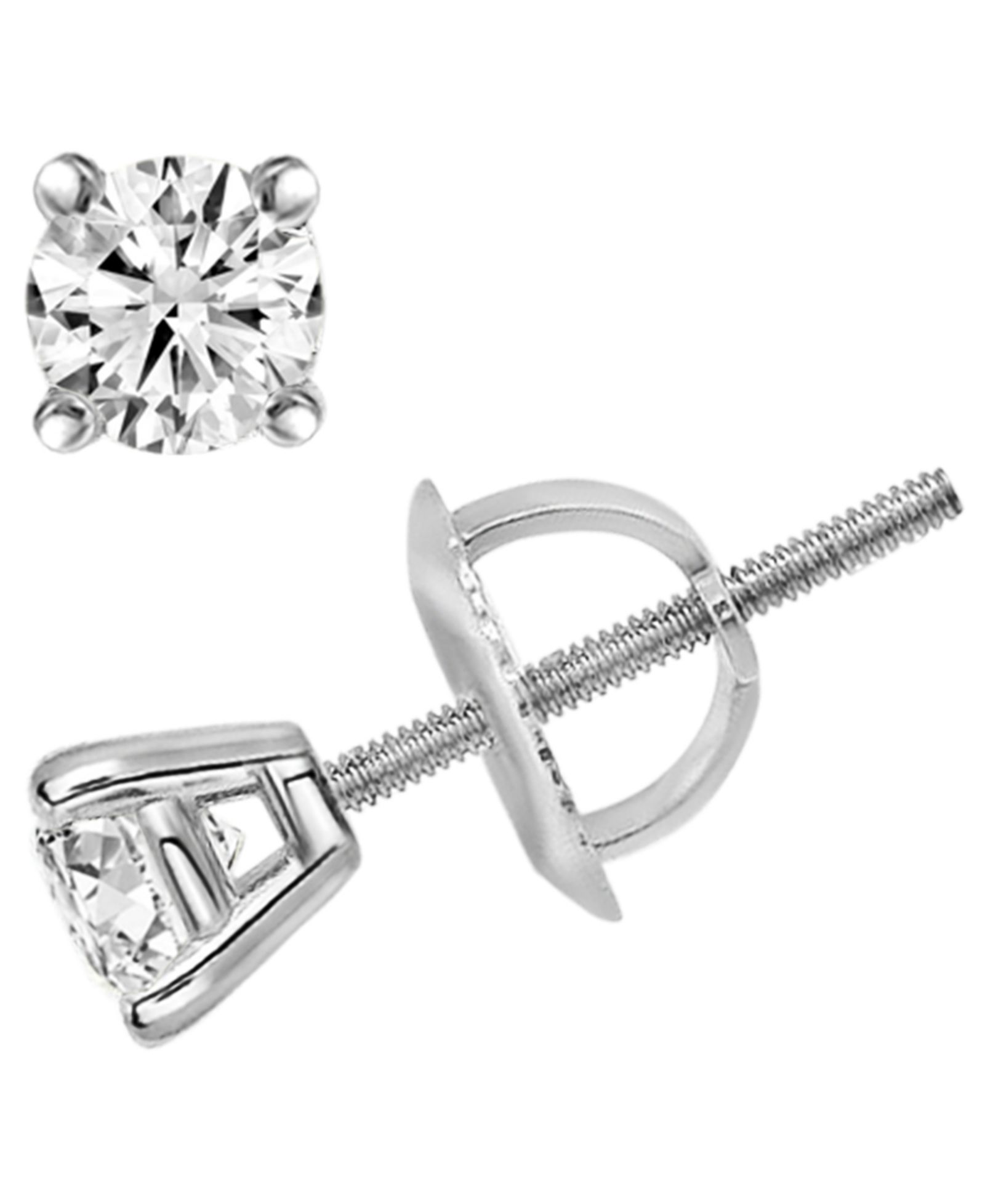 Серьги-гвоздики Macy's Diamond Stud Earrings 14k White Gold