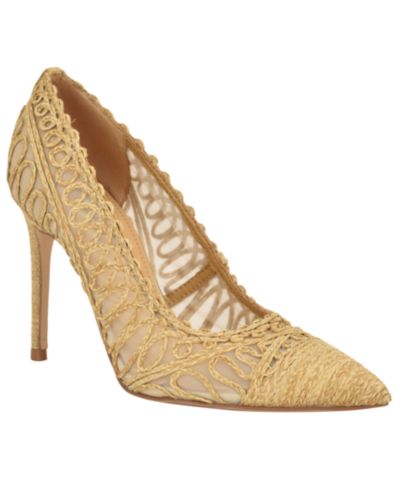 Nine West Women's Frista Woven Pointed Toe Stiletto Dress Pumps
