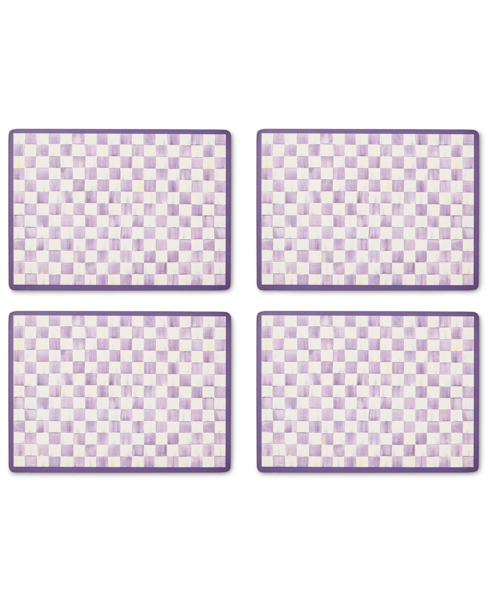 Салфетки MacKenzie-Childs Violet Check Handmade