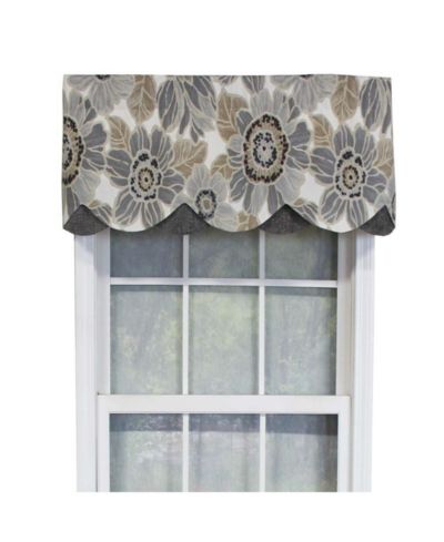Декоративная занавеска RLF Home Verona Petticoat 50" x 15" Sand/Gray