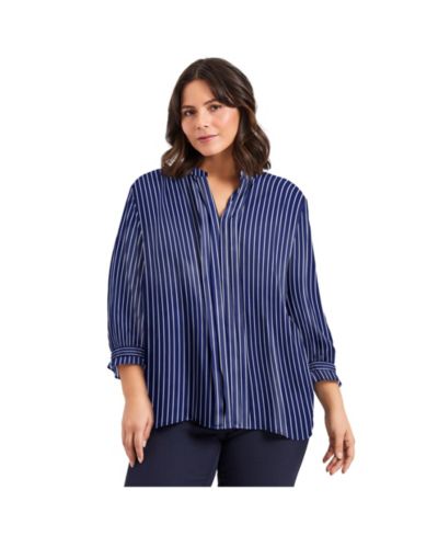 Evening blue pinstripe