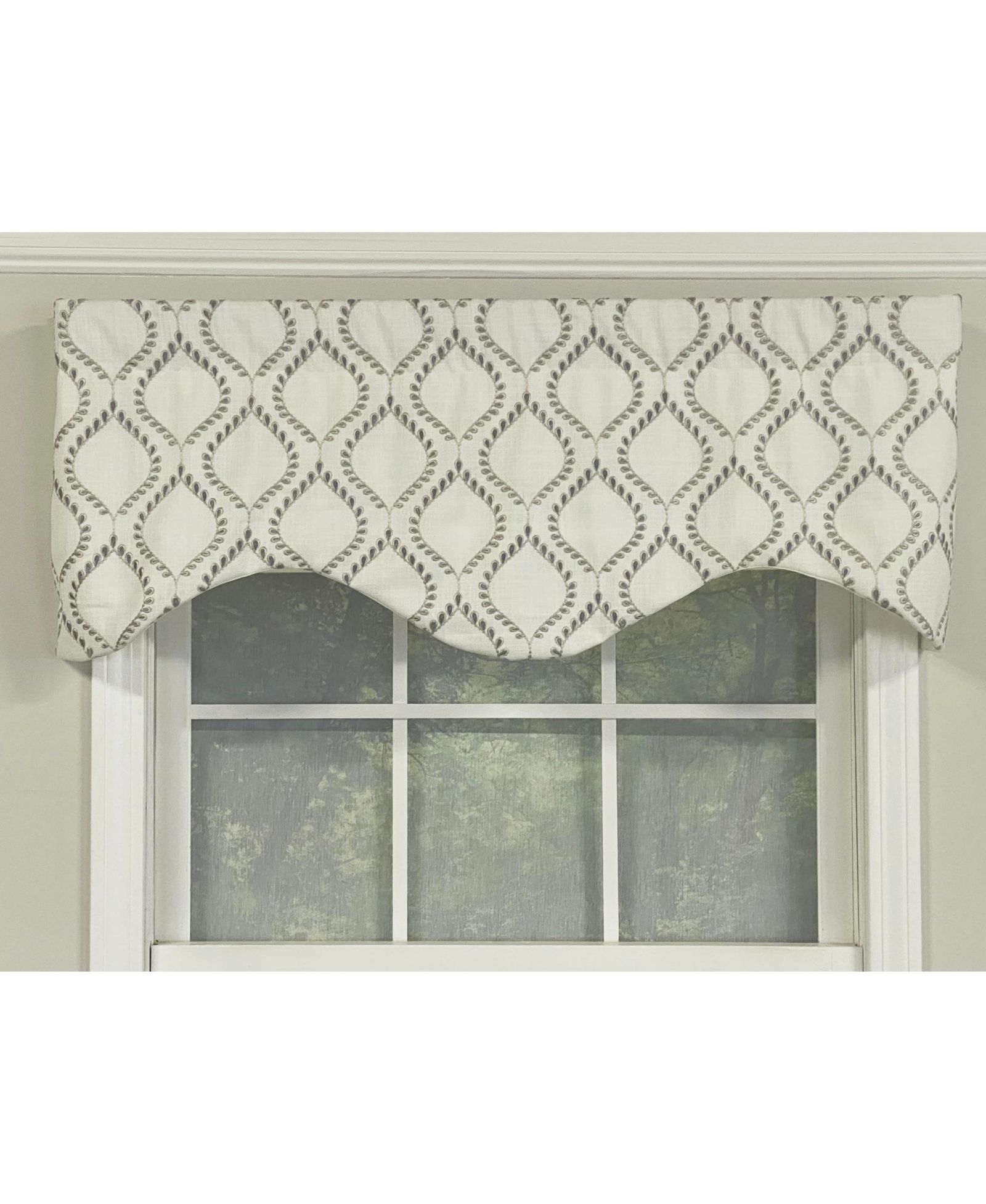 Go Getter Cornice 3" Rod Pocket Valance 50" x 17" Moonstone by RLF Home