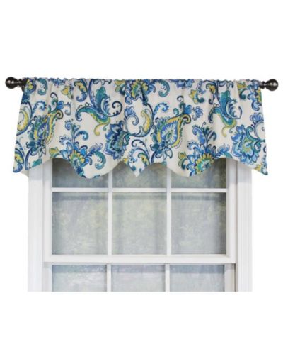 Занавеска Sconset Rega Style 3" Rod Pocket 50" x 17" Cornflower от RLF Home
