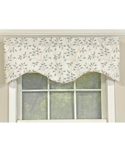 RLF Home Page Turner карнизная штора Топаз 3in карман для стержня 50in x 17in синяя от RLF Home
