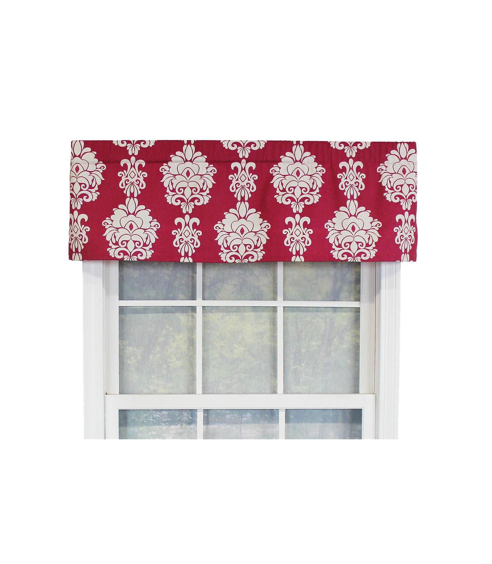 RLF Home Free Spin Tailored Cotton with Fully Lined 3" Rod Pocket Valnance for Windows