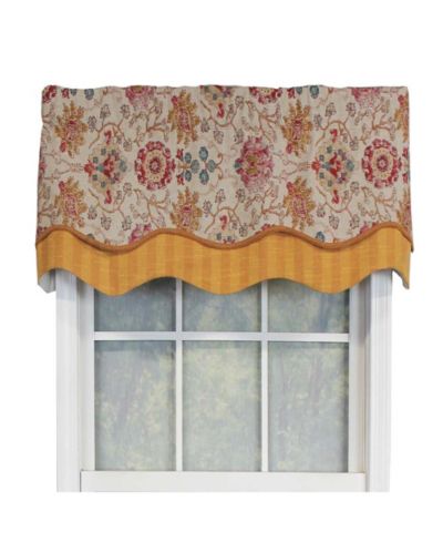 RLF Home декоративная занавеска Centennial Glory Valance, 50" x 16", цвет Marigold