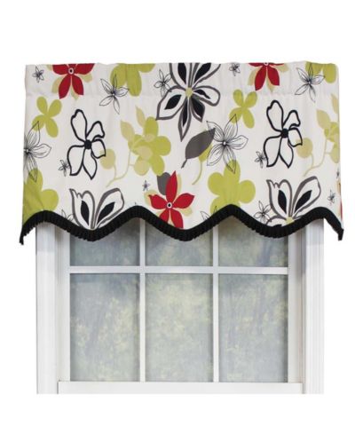 RLF Home декоративная занавеска Aria с оборками, валанс Provance премиум-качества, 50" x 17" Multi/Ivory