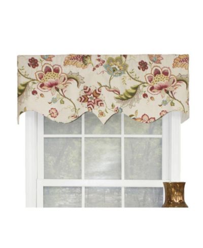 Ophelia Regal Style 3" Rod Pocket Valance 50" x 17" Multicolor by RLF Home