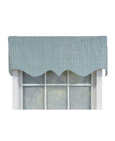 Занавеска RLF Home Circles Regal 100% Cotton с подкладкой, 50" x 17"
