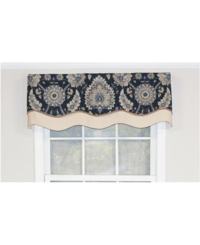 Многослойная оконная валенс RLF Home Wakeshire Glory 3in Rod Pocket, 50in X 16in