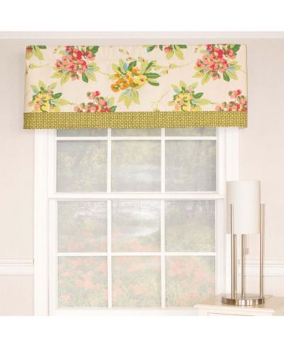Selva Banded Sage Type All Season 3" Rod Pocket Valance 50" x 16" by RLF Home