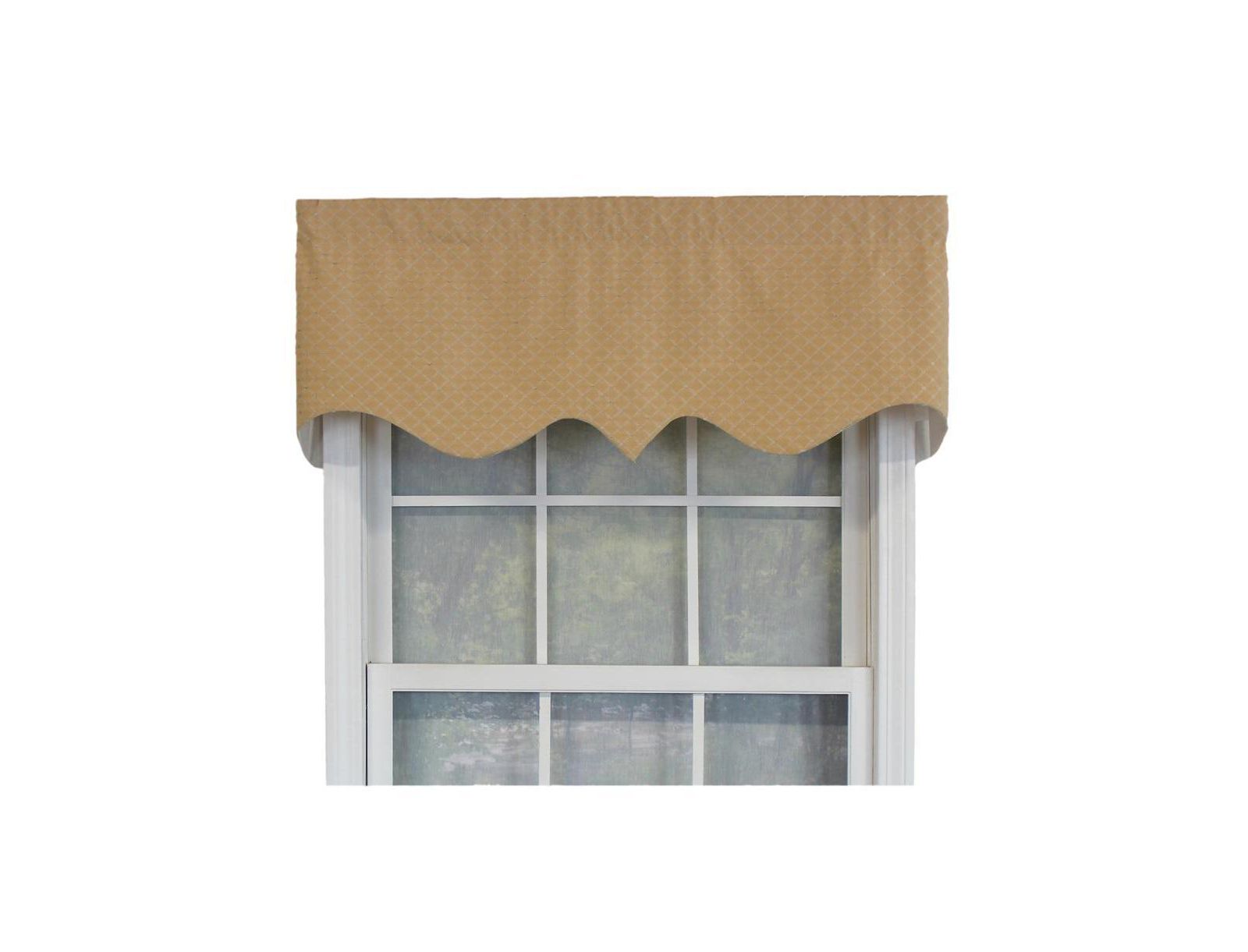 RLF Home занавеска Passat Regal из 100% хлопка, узор в ромбик, 50" x 17"
