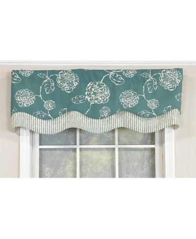 RLF Home Декоративная занавеска на окно RLF Home Pouf Floral Glory 3" Rod Pocket Layered 50" x 16"