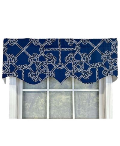RLF Home Knotty Regal Style All Season 3" Rod Pocket Valance 50" x 17"