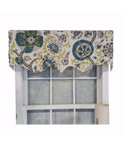 RLF Home Modern Design Classic Celtic Regal Style Window Valance 50" x 17"