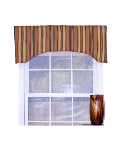 RLF Home Декоративная занавеска Daria Stripe из 100% хлопка, 50" x 17"