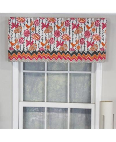 Merangerie Banded Style 3" Rod Pocket Valance 50" x 16" Sherbet by RLF Home