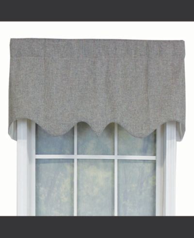RLF Home R-Crosby Essential однотонная тканевая декоративная занавеска 50" x 17" Ash Gray