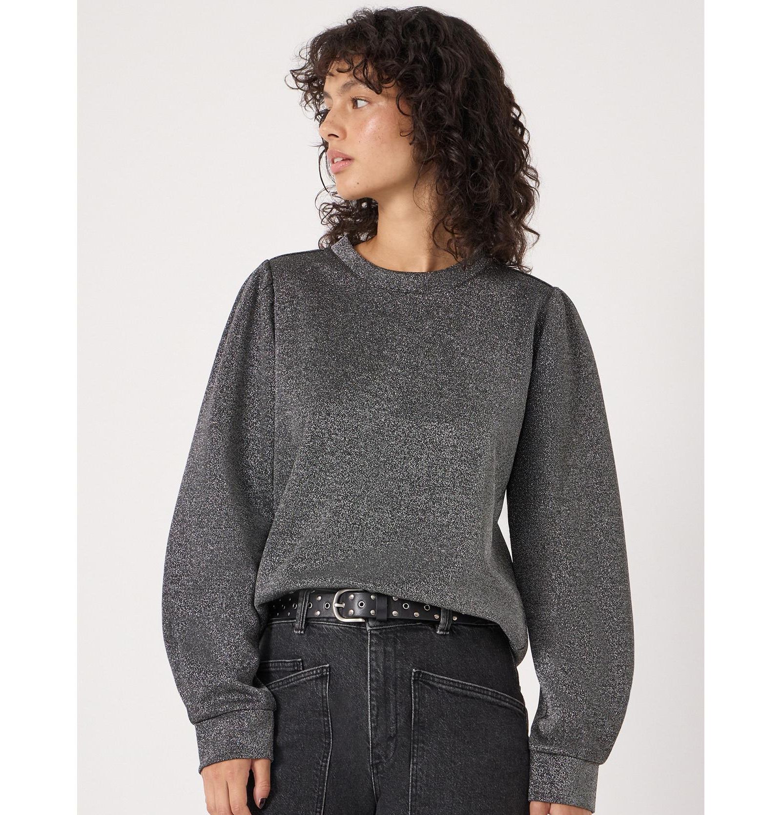 Женский топ Hush Emily Sparkle Puff Sleeve Jersey