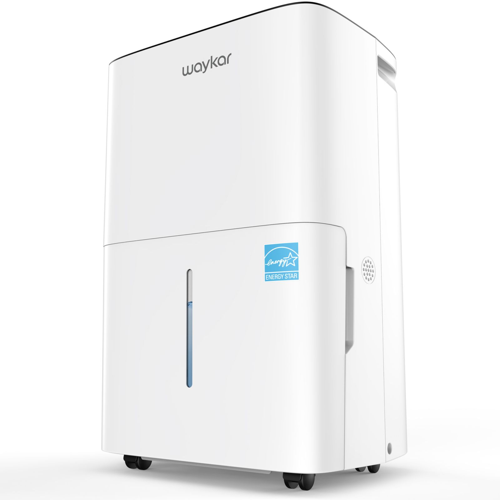 Waykar 150 Pint Energy Star Dehumidifier with Drain Hose for Home, Basement & Large Space, 7000 Sq. Ft - intelligent Control