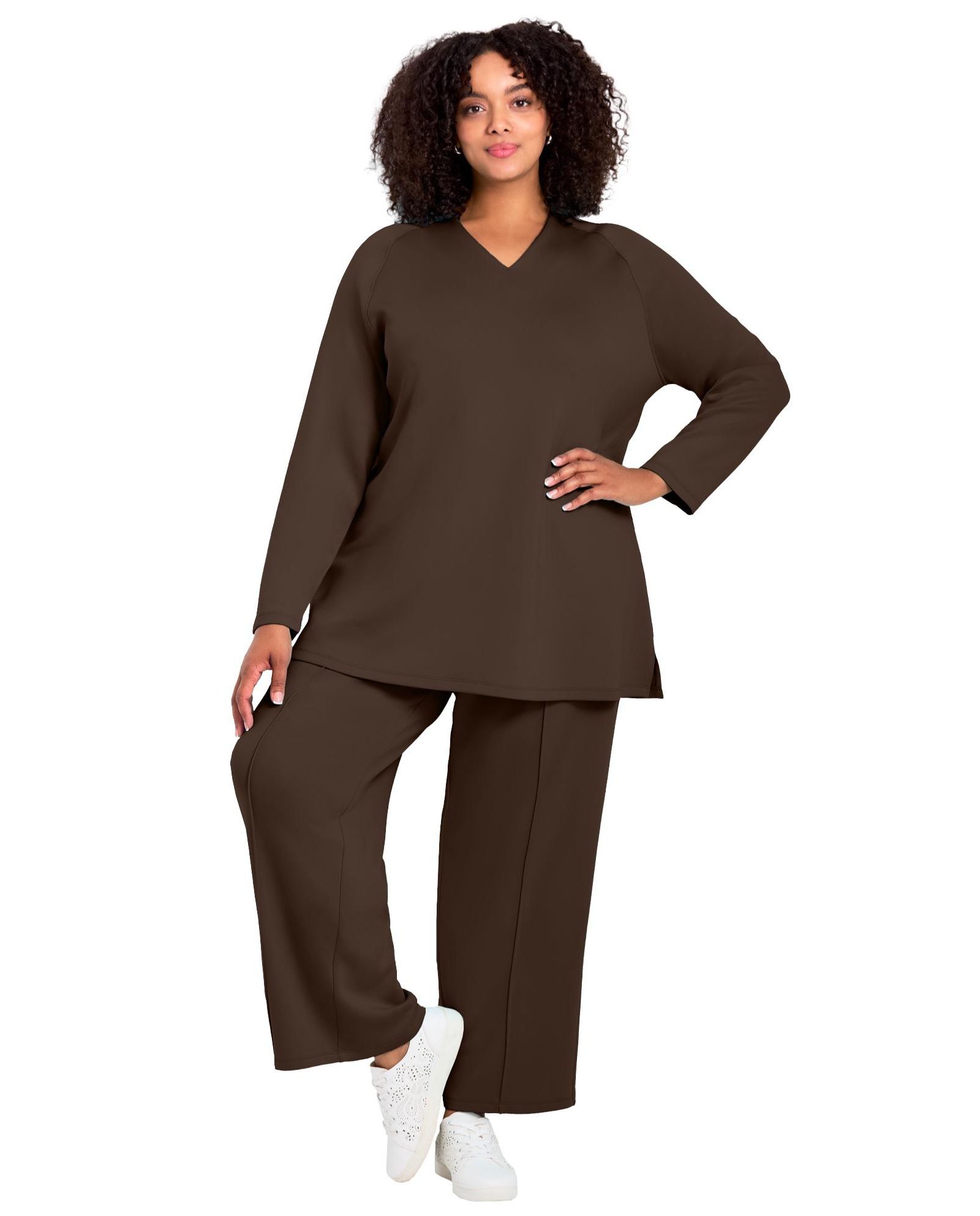 AVENUE Women's V-Neck Tunic Top