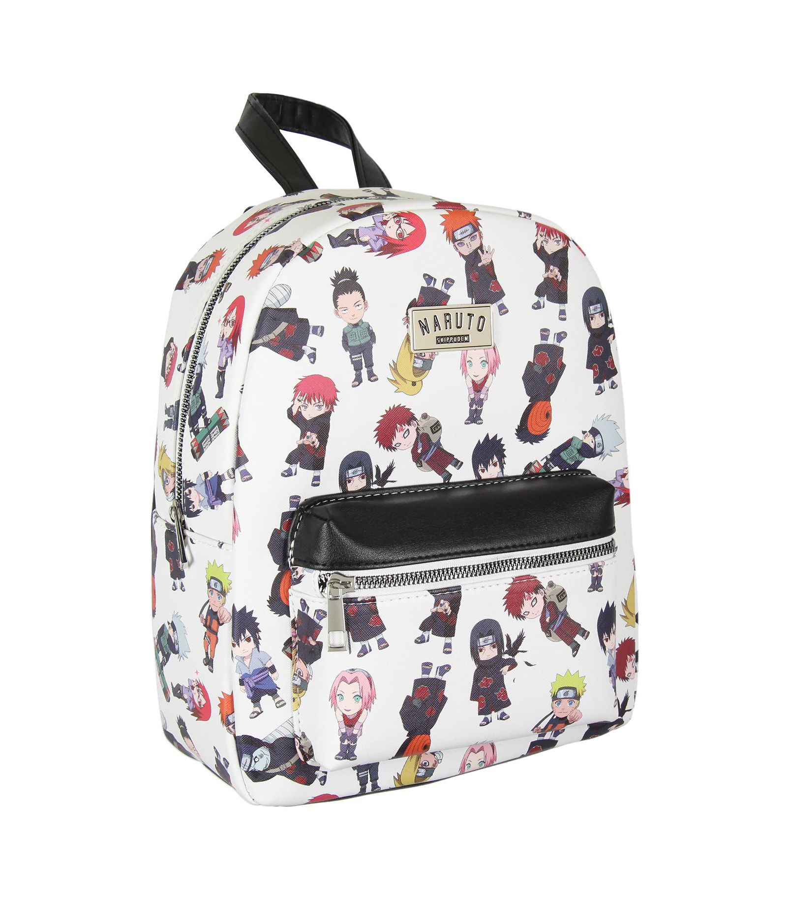Naruto Shippuden Allover Chibi Character Mini Backpack Tote Bag