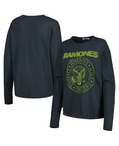 Женская футболка Daydreamer The Ramones с длинным рукавом, черная