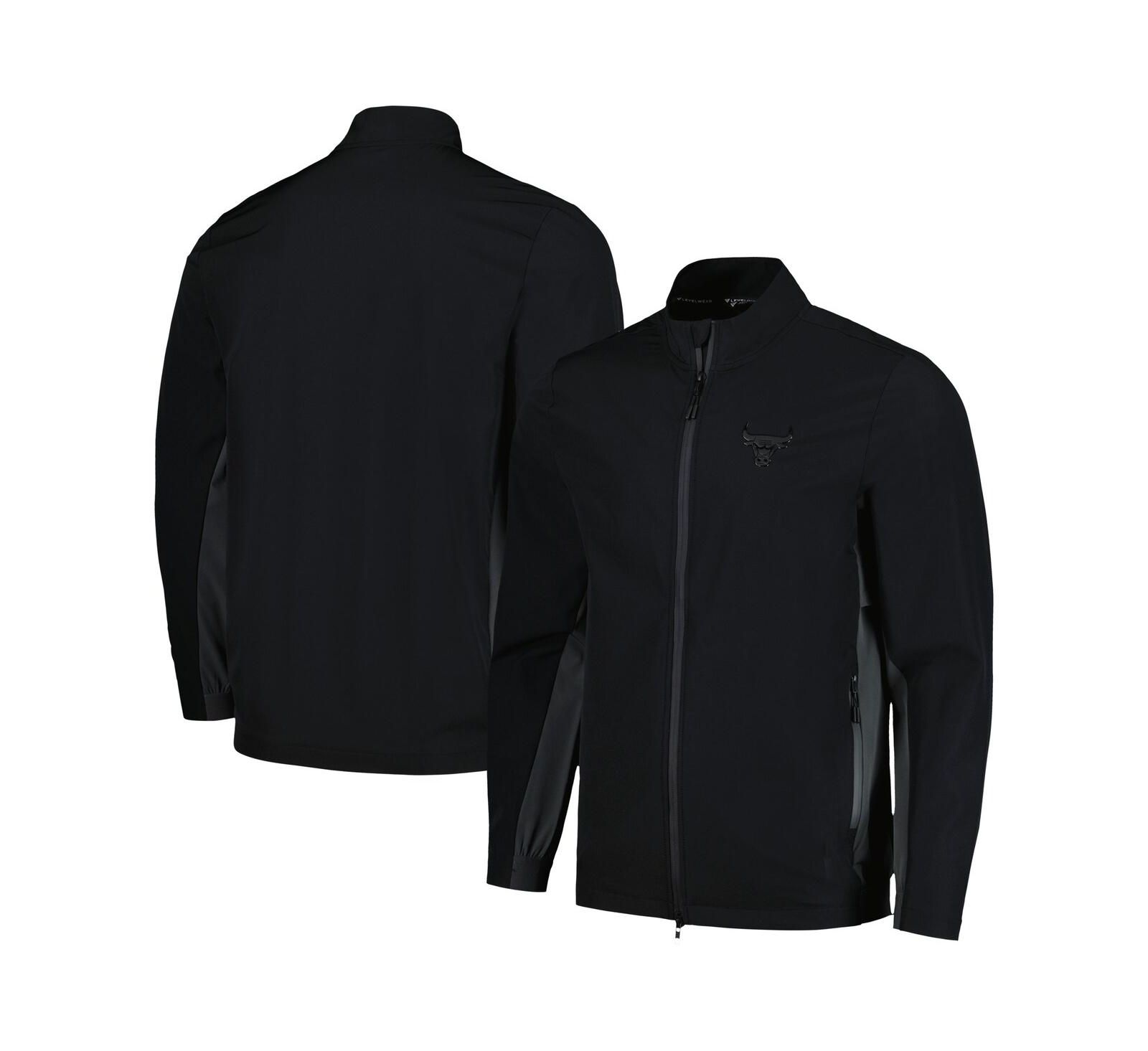 Мужская куртка LevelWear Chicago Bulls Harrington Full-Zip Black