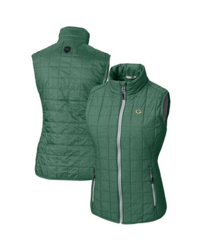Cutter & Buck Женская утепленная жилетка Green Bay Packers Rainier PrimaLoft Eco, на молнии