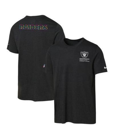 Nike Big Boys and Girls Black Las Vegas Raiders 2025 NFL Crucial Catch Tri-Blend Dri-FIT T-Shirt