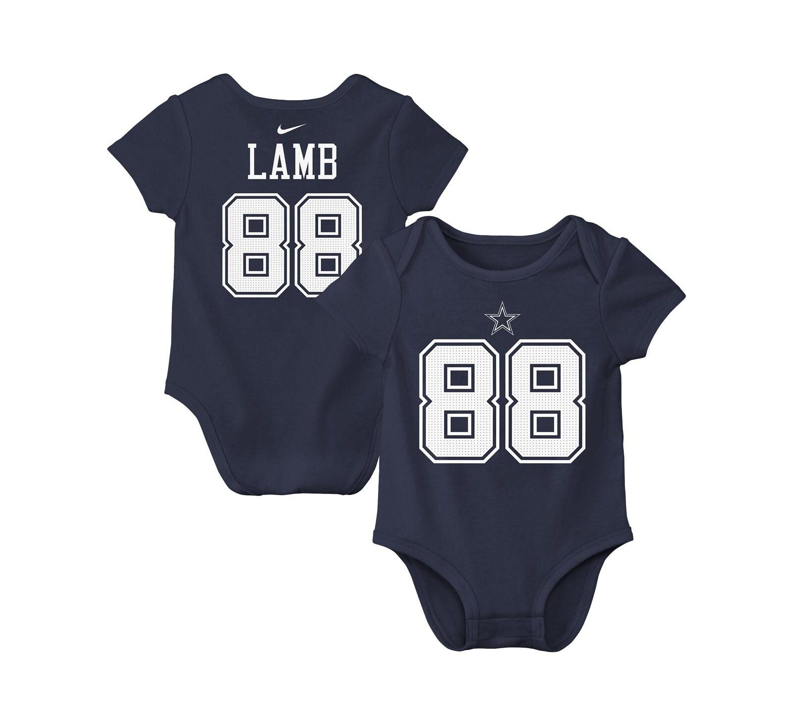 Nike боди для детей Nike Baby Boys and Girls CeeDee Lamb Navy Dallas Cowboys