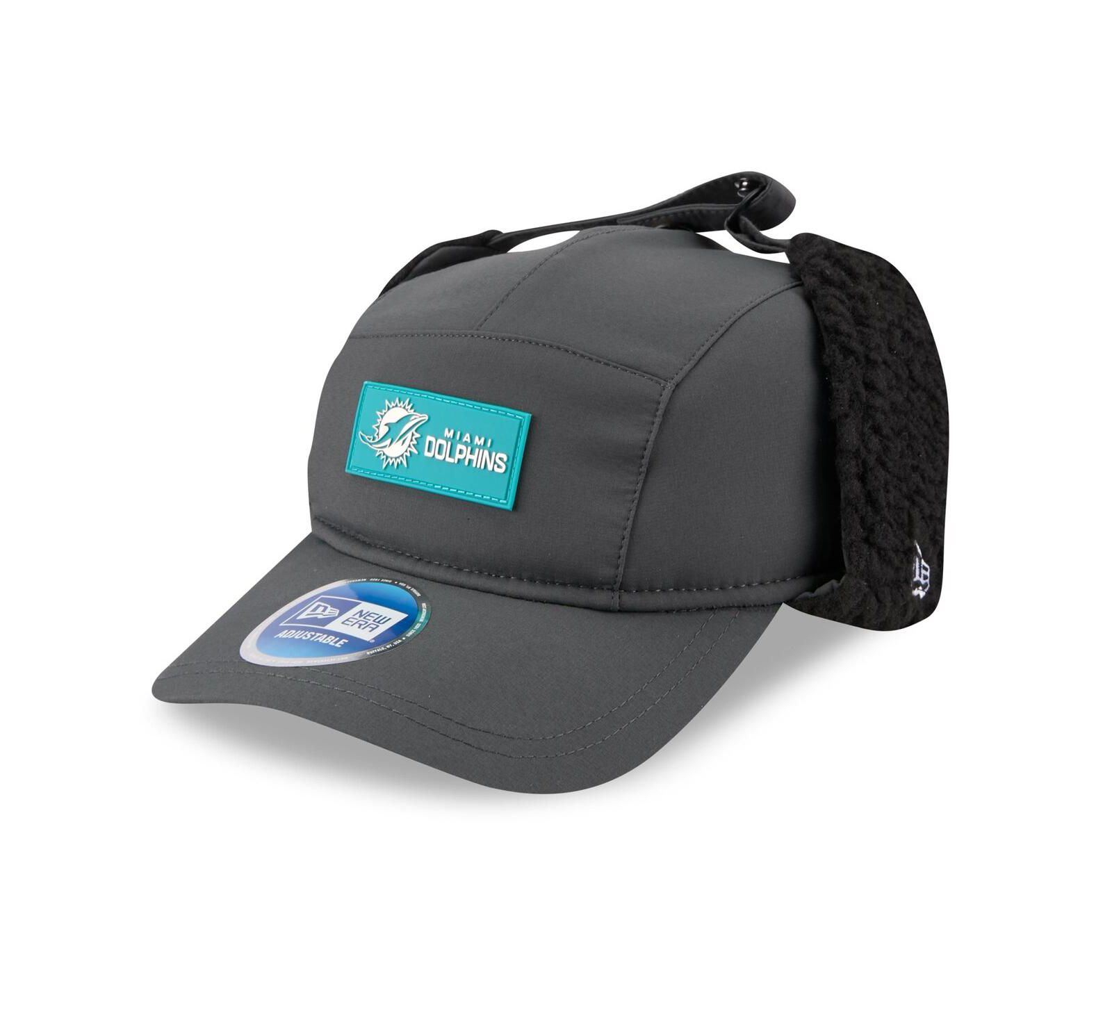 New Era мужская кепка Miami Dolphins 2025 Sideline, угольный цвет