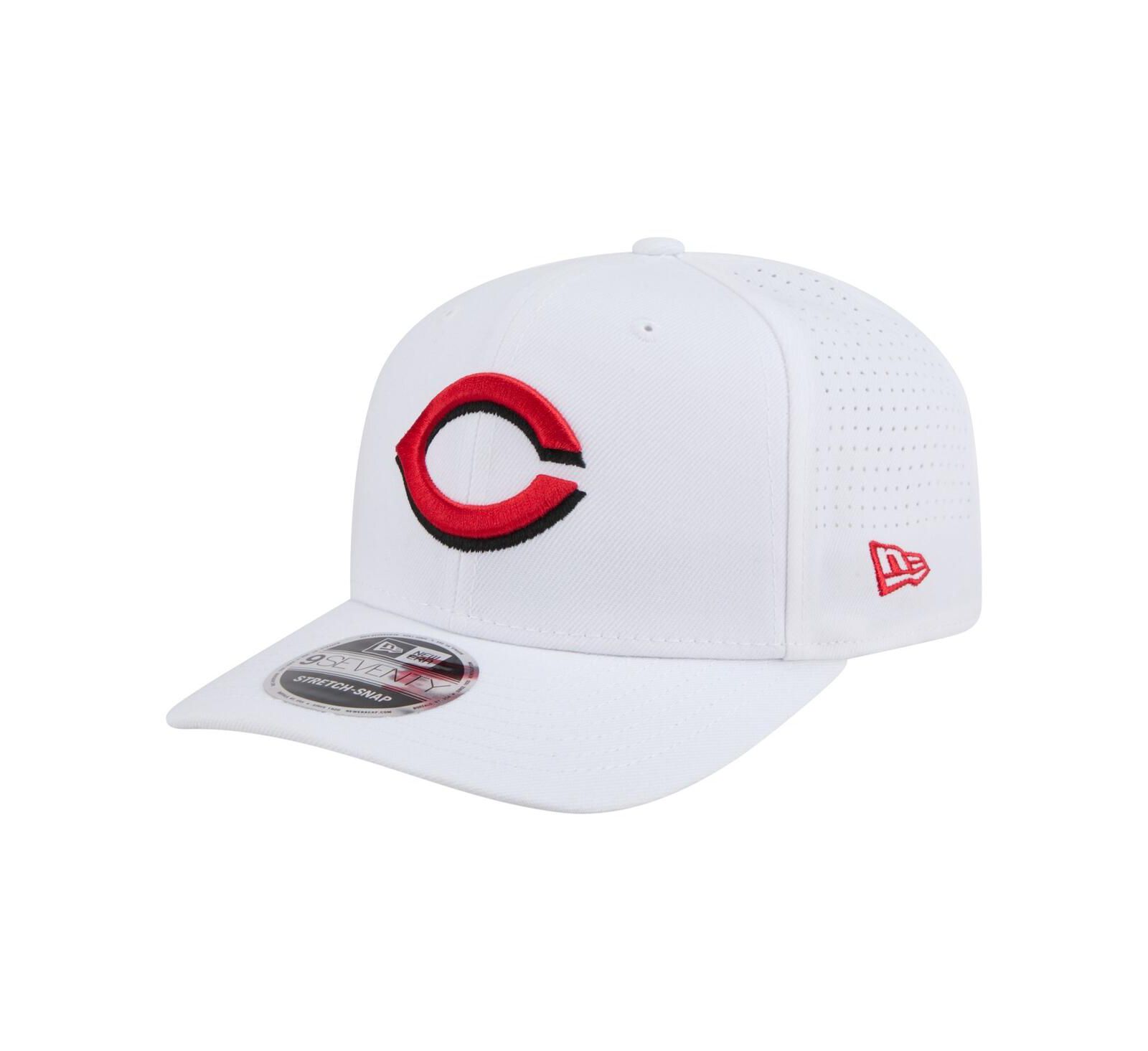 Мужская регулируемая кепка New Era Cincinnati Reds COOLERA 9SEVENTY, белая
