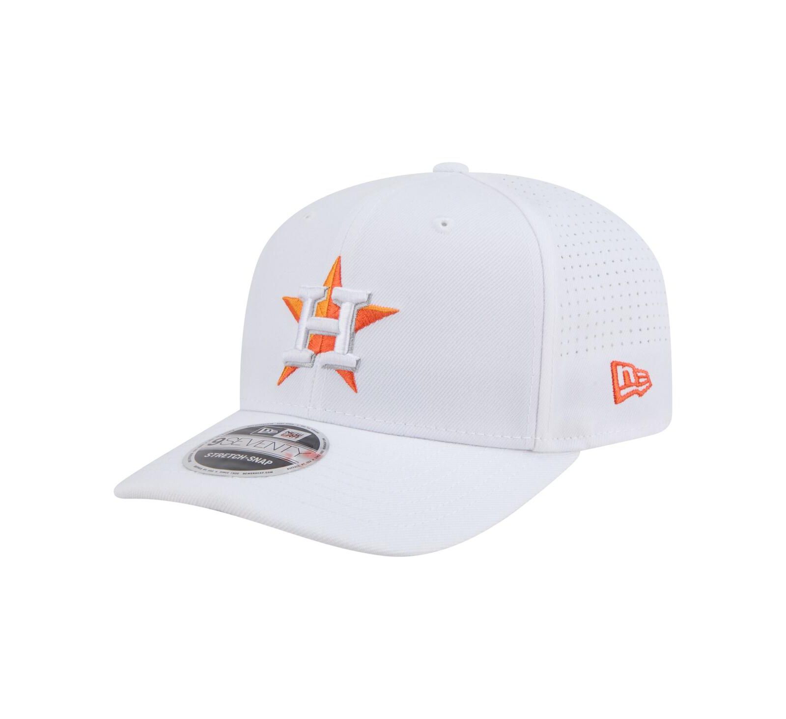 New Era Men's White Houston Astros COOLERA 9SEVENTY Adjustable Hat