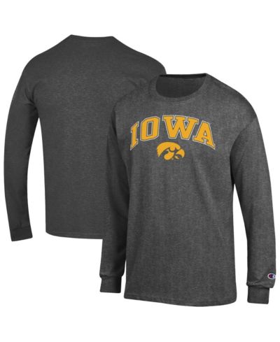 Champion Men's Charcoal Iowa Hawkeyes Arched Logo T-Shirt