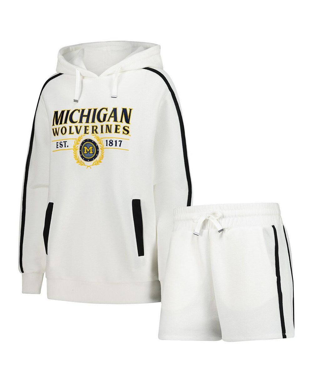 Gameday Couture Мужской 2-Piece Michigan Wolverines Down, Set, Go Hoodie and Shorts Lounge Set