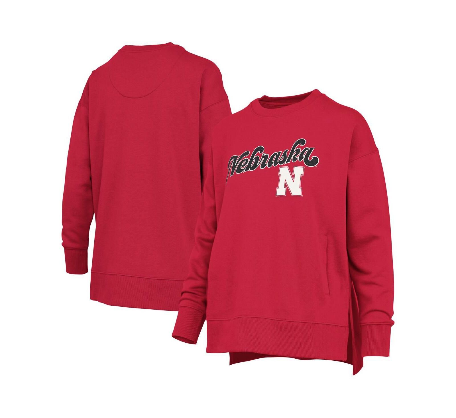 Женский свитшот Pressbox Nebraska Huskers Bonanza