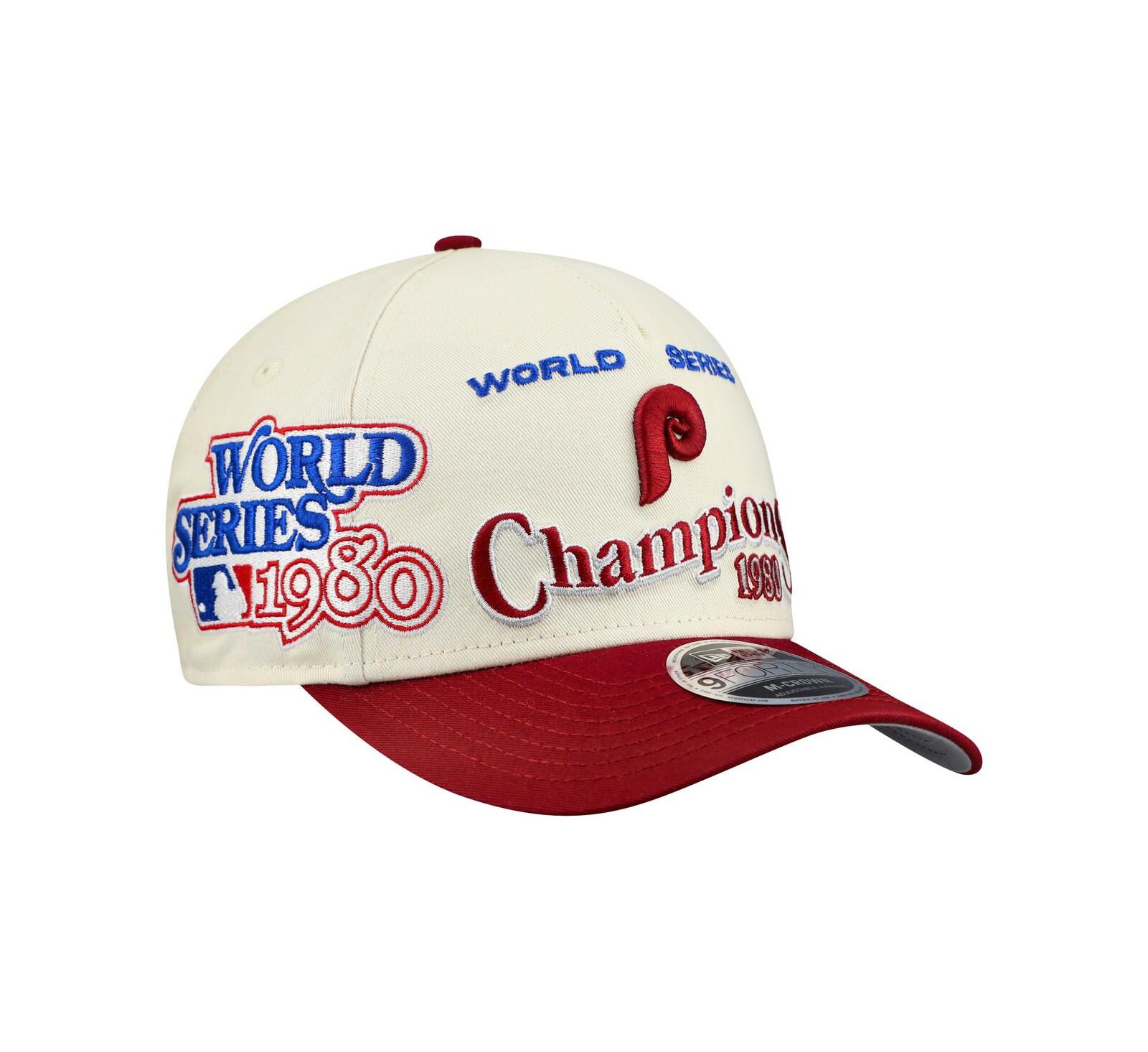 New Era Мужская кепка Philadelphia Phillies World Series 9FORTY M-Crown A-Frame регулируемая кремово-красная