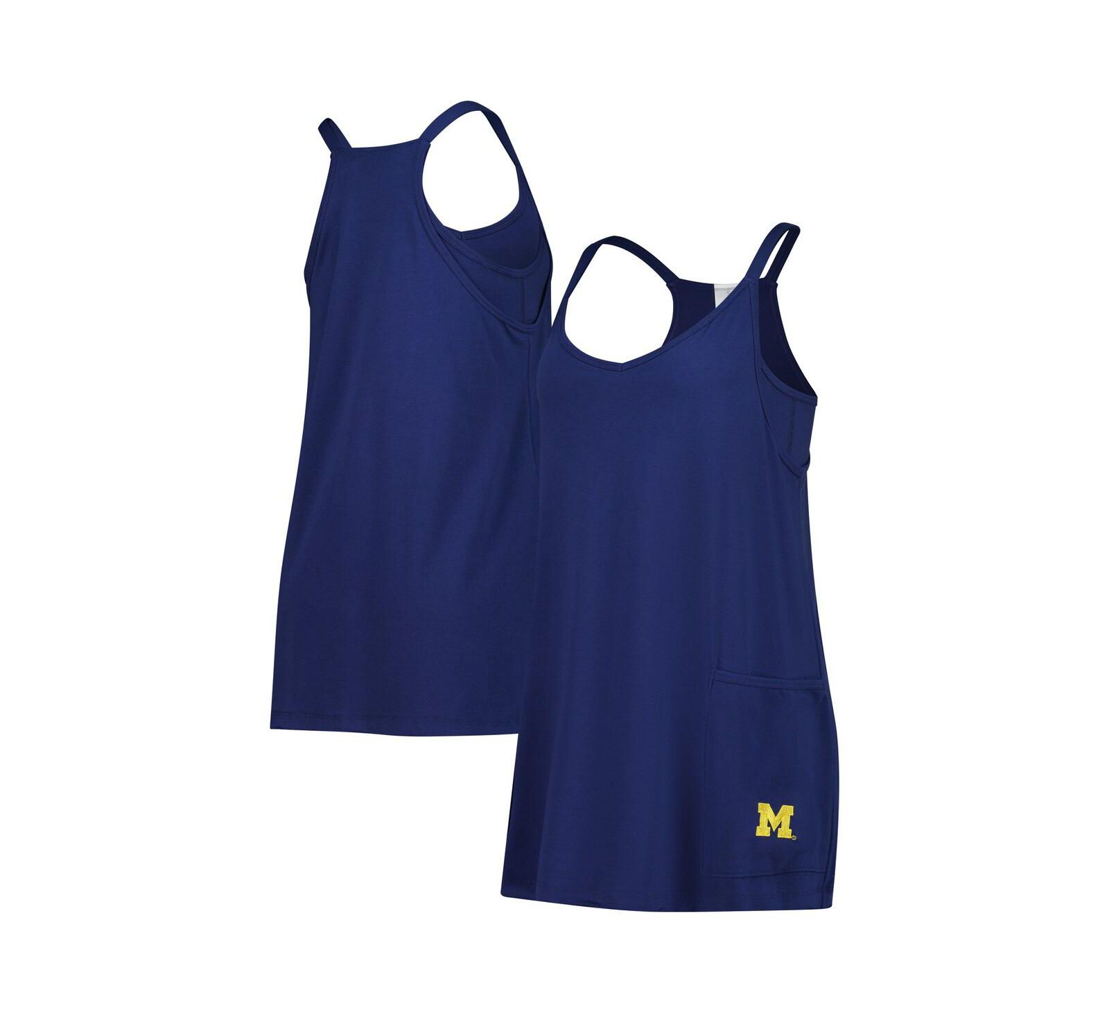 Женское платье-юбка ZooZatz Navy Michigan Wolverines Active Pocketed Skort Dress
