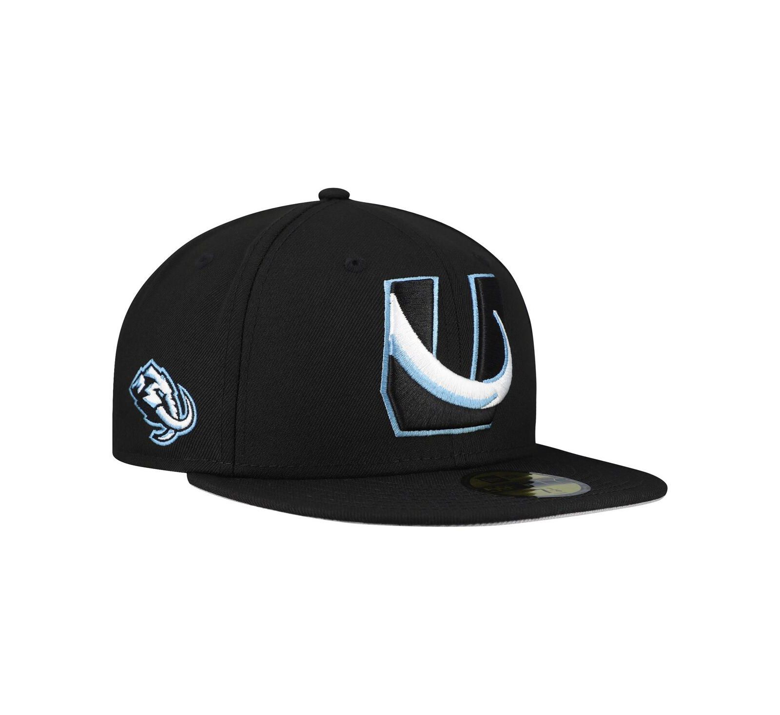 New Era Мужская черная кепка 59FIFTY Utah Mammoth Team Secondary