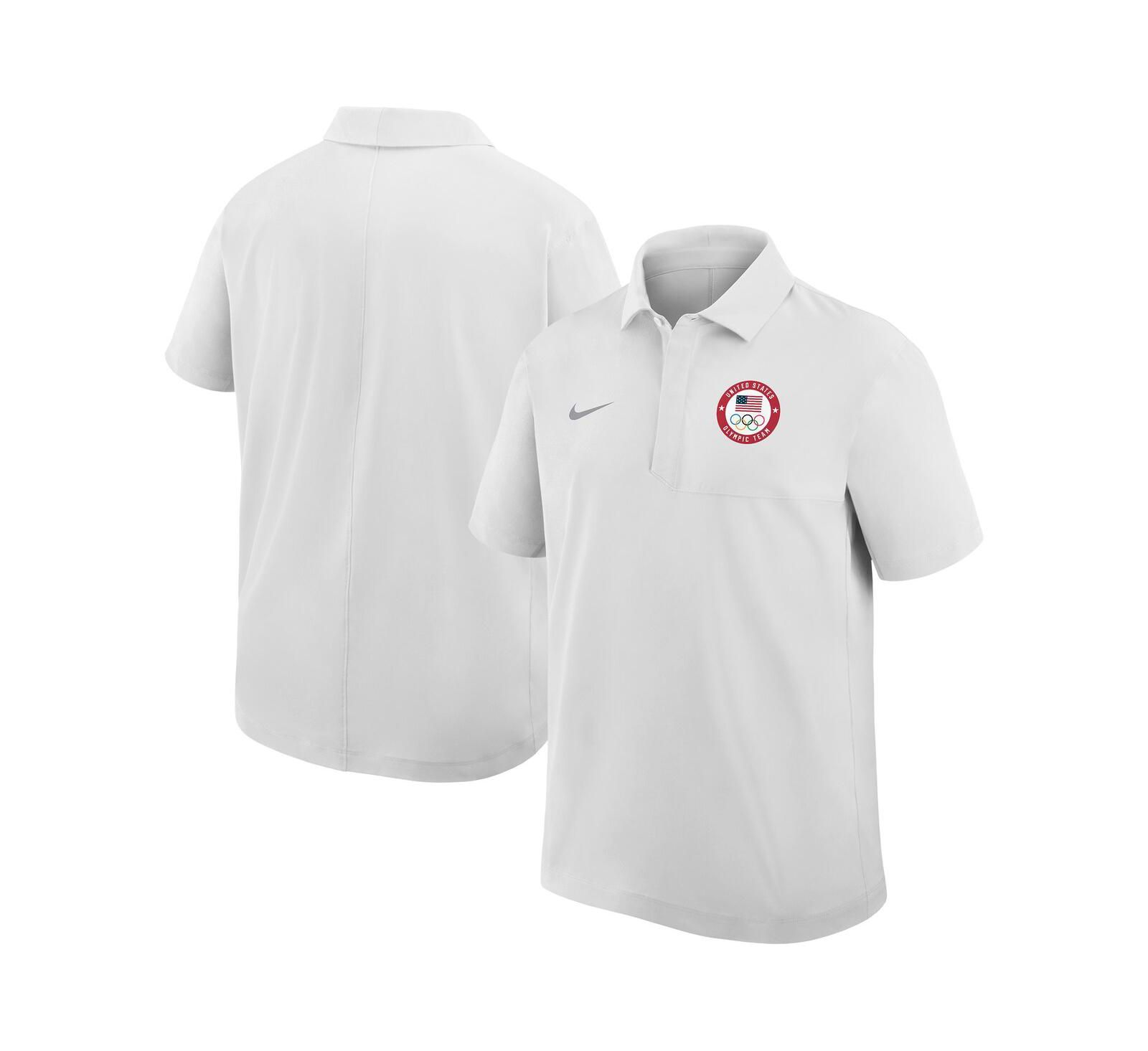 Nike Мужская поло с вышивкой Team USA White