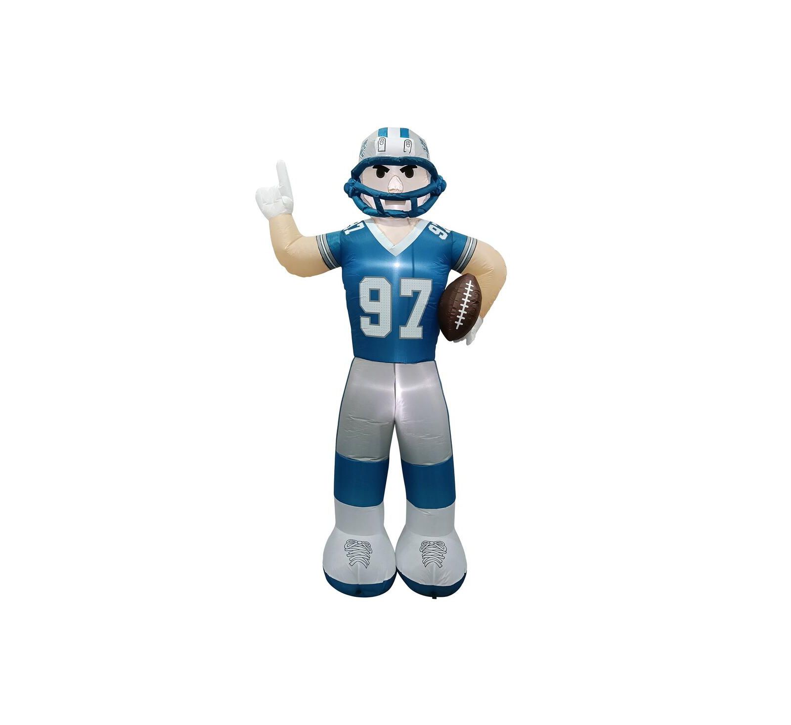 Logo Brands Detroit Lions Inflatable Yard Mascot