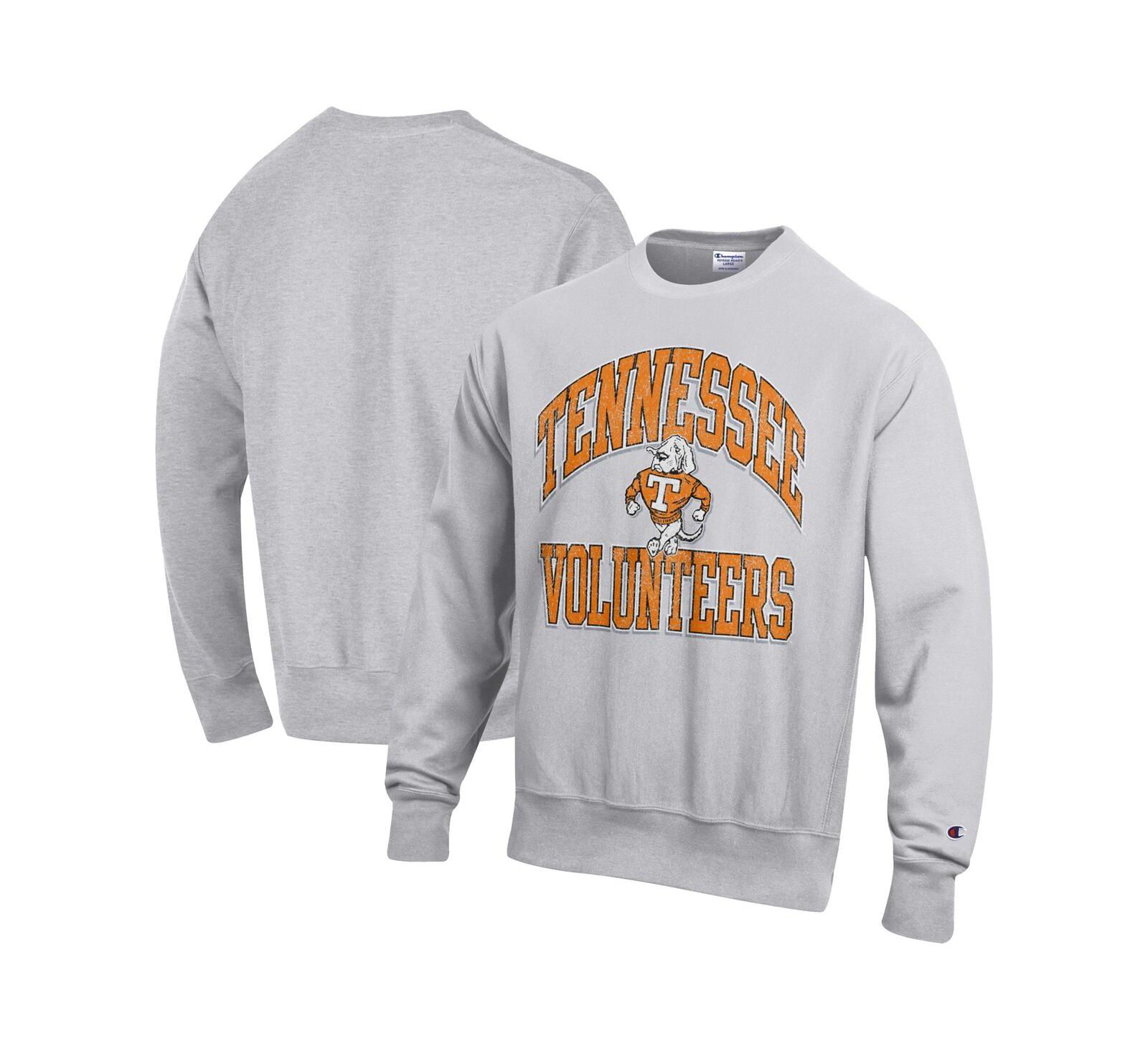 Мужской серый свитшот Champion Tennessee Volunteers Reverse Weave Crew Neck