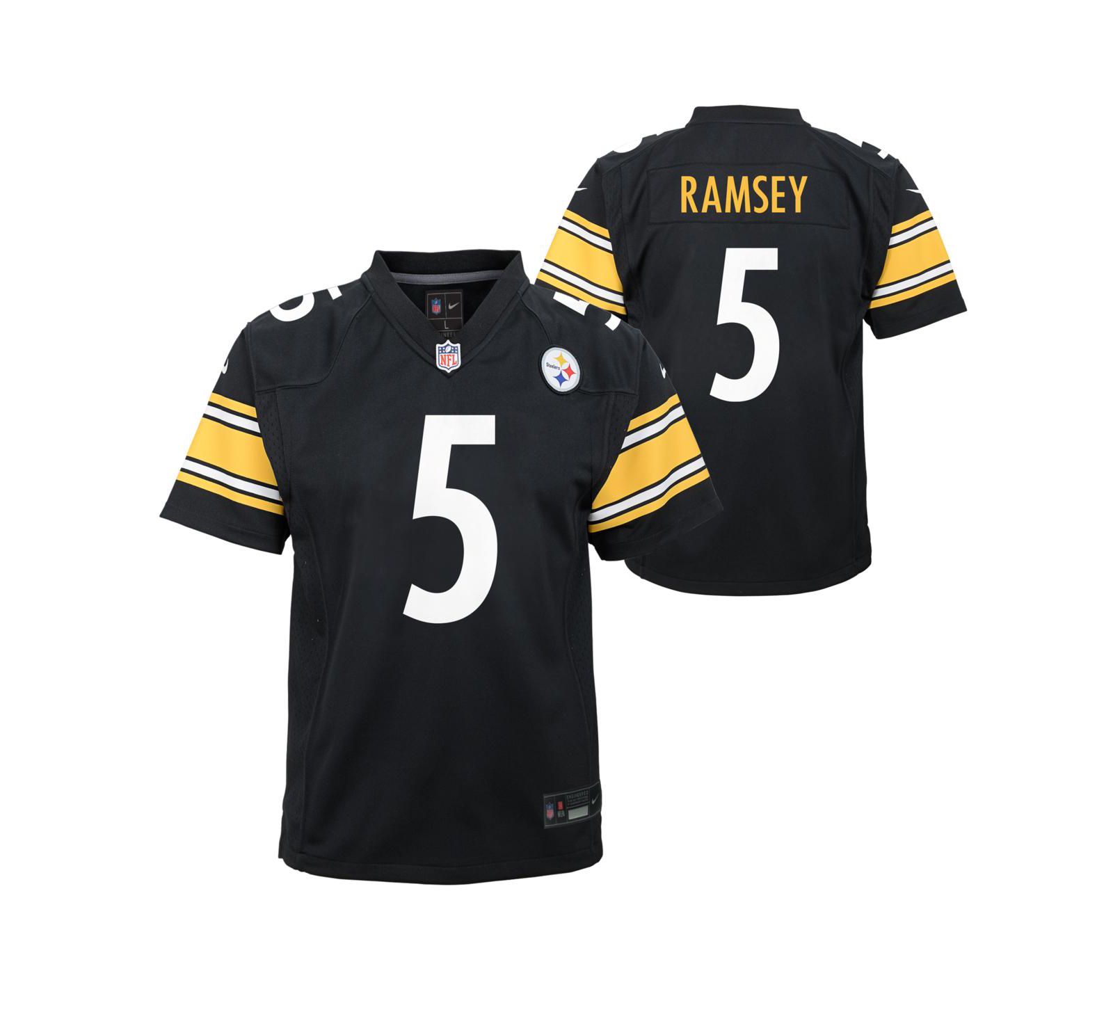 Игровая джерси Nike для мальчиков и девочек, Pittsburgh Steelers, черная